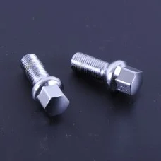 Колесные болты M15х1,25х28 хром конус с выступом ключ 17 (10 шт) (пакет) F 608