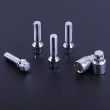Болт секретний 14х1,5х45 хром конус (2 ключі) (4 шт) (блиск) Sprinter 