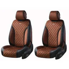 Накидки на сиденья авто 3D Elegant передние Кофейные (авточехлы TORINO  3D)