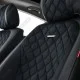 Накидки на сиденья авто 3D Elegant полный комплект Черные (авточехлы SORRENTO 5D)