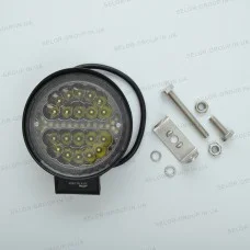 Фара-LED Круг 60W 110*45mm (3W*20) 10-30V Дальнее / SPOT Cree + ДХО + Ожитель Черный (1-60W) (1шт)