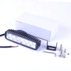 Фара-LED Прямоугольник 18W 160*46*57mm (3W*6) 10-30V Дальнее/Spot (07-18W Yellow) (1шт) / Желтая