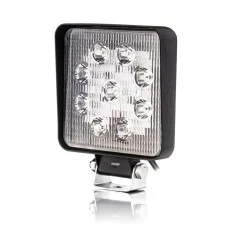 Фара-LED Квадрат 27W 105*126*20mm (3W*9) 10-30V Дальнее/Spot (002 B 27W) (1шт) - плоский 3375