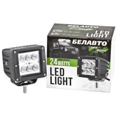 Фара-LED Квадрат 24W 80*75*82mm (4W*6) 10-30V Ближнее/Flood 