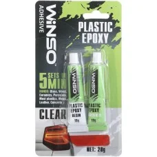Клей епоксидний 20g Прозорий 5 Min Plastic Epoxy 300400 