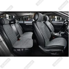 Накидки на сиденья авто из алькантары Elegant PARMA Зеленый Полный комплект