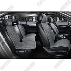 Накидки на сиденья авто из алькантары Elegant ANCONA Зеленый Полный комплект