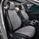 Накидки на сиденья авто из алькантары Elegant PARMA Серый Передний