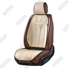 Накидки на сиденья авто из алькантары Elegant ANCONA Бежевый Передние