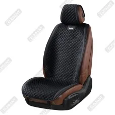 Накидки на сиденья авто из алькантары Elegant TRENTO Черный Передние