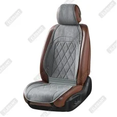Накидки на сиденья авто из алькантары Elegant PARMA Зеленые Передние