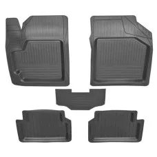 Коврики в машину Daewoo Lanos\Aveo\Lacetti 5шт корытом + перемычка РТИ