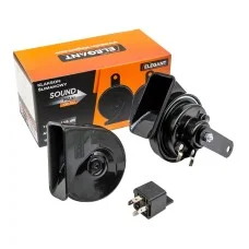 Сигнал 12v улитка 2контактная Ø 85mm 100 703 - черный 105dB-118dB E9-стандарт 
