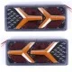 Универсальный задний фонарь Прямоугольный 12-24V (Ламборджини) Светодиодная 33см (2шт)