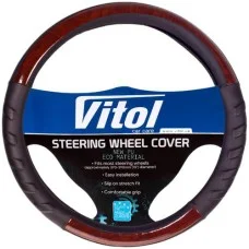 Чохол на кермо XL (41-43см) чорний (vitol HU 100107 BK XL)