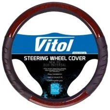 Чехол на руль L (39-41см) черный (vitol HU 100107 BK L)