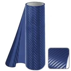 Декоративная пленка 1.52м х 30м 3D Carbon GE-10 синяя (3D 9329)