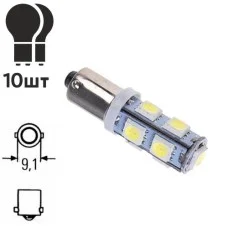 Лампа диодная BA9S-9SMD-5050 100/08242 (BA9S-9-5050)