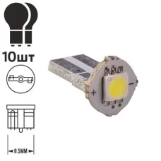 Лампа PULSO/габаритная/LED T10/W2.1x9.5d/W5W/1SMD-5050/12v/0.5w/12lm White (LP-121267)