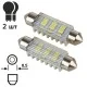 Лампа PULSO/софитные/LED SV8.5/T11x41mm/6 SMD-5730/9-18v/100Lm (LP-64041)