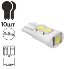 Лампа PULSO/габаритная/LED T10/W2.1x9.5d/W5W/5SMD-5050 CERAMIC/12v/0.5w/100lm (LP-121066)
