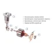 Компрессор ViTOL 150psi 15А 40л/мин фонарь прикуриватель (К-60)