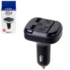 Модулятор FM 5в1 Х12 12-24v 2USB 5V-2.1A TF card BT (Х12)