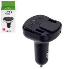 Модулятор FM 5в1 Х15 12-24v 2USB 5V-2.1A TF card BT (X15)